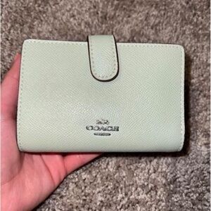 Coach green wallet